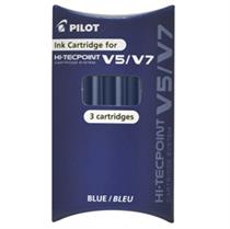 SET 3 REFILL ROLLER HI-TECPOINT V5-V7 RICARICABILE BLU BEGREEN PILOT