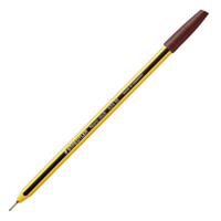 Scatola 10 penna a sfera 434 Noris Stick marrone 1,0mm STAEDTLER