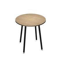 Tavolo alto tondo Ã˜100xH105cm Nero/Rovere Skinny Metal