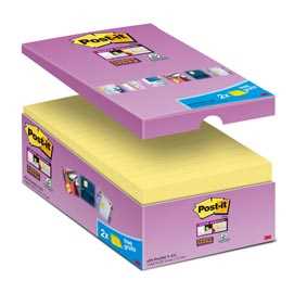 VALUE PACK 14+2 BLOCCO 90fg Post-itÂ Super Sticky Giallo Canaryâ„¢ 7