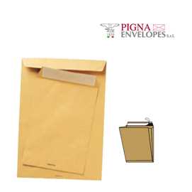 250 BUSTE AVANA 230X330X40MM 100GR C/SOFFIETTO E STRIP LARGEMAIL PIG
