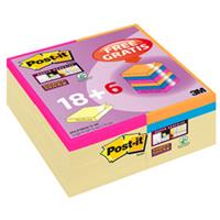 PROMO PACK 18+6 in omaggio Post-itÂ Super Sticky colorati 654