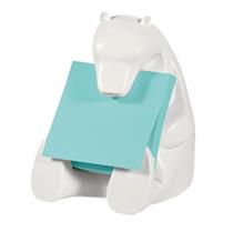 Dispenser Orso+ricarica Post-itÂ Super Sticky Z-Notes 76x76mm azzurr