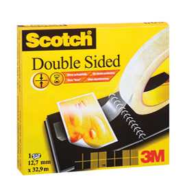 NASTRO BIADESIVO 33MTX12MM 665 PERMANENTE S/LINER ScotchÂ