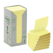 BLOCCO 100foglietti Post-itÂ Z-Notes Green 76x76mm R330-1T GIALLO RI