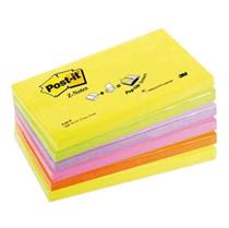 BLOCCO Post-itÂ Super Sticky Z-Notes 76x127mm 100fg R350NR ASSORT.NE