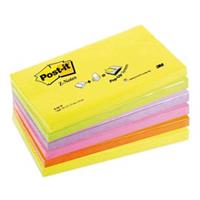 BLOCCO Post-itÂ Super Sticky Z-Notes 76x127mm 100fg R350NR ASSORT.NE