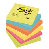 BLOCCO 100foglietti Post-itÂ 76x76mm 654-TFEN ENERGY 72GR ASSORTITO