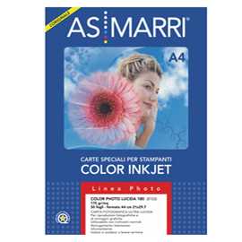 CARTA INKJET A4 180GR 50FG COLOR PHOTO LUCIDA 8103 MARRI