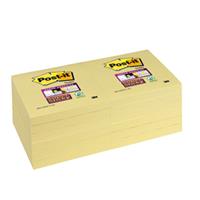 BLOCCO 90foglietti Post-itÂ Super Sticky Giallo Canaryâ„¢ 76x76mm 65