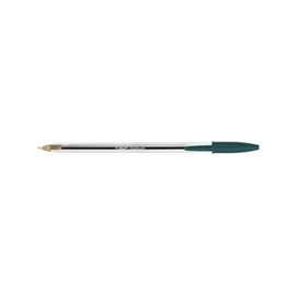 Scatola 50 penna sfera CRISTALÂ medio 1,0mm verde BICÂ