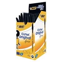 Scatola 50 penna sfera CRISTALÂ fine 0,8mm nero BICÂ