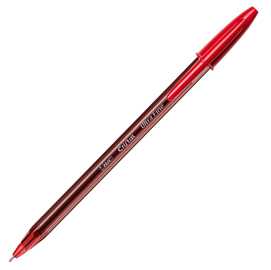 Scatola 20 penna sfera con cappuccio CristalÂ Exact 0.7mm rosso BICÂ