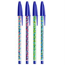 Scatola 20 penna sfera con cappuccio CristalÂ Collection 1.0mm blu B