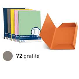 25 cartelline 3 lembi LUCE 200gr 24,5x34,5cm grafite FAVINI