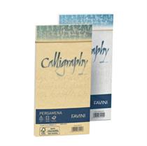 25 buste CALLIGRAPHY PERGAMENA 110x220mm 90gr bianco FAVINI