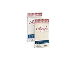 25 BUSTE CALLIGRAPHY MILLERIGHE 110X220MM 100GR 01 BIANCO
