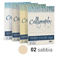 Carta CALLIGRAPHY PERGAMENA 190gr A4 50fg sabbia 02 FAVINI
