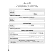 Modulo per conferimento/revoca deleghe cass.fisc. 29,7x21cm E0019 Ed