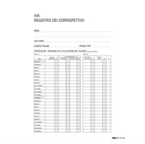 REGISTRO IVA CORRISPETTIVI 31X24,5 15PAG. numerate E2103