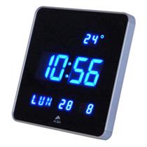 Orologio digitale da parete 28x28x3,4cm Led Alba