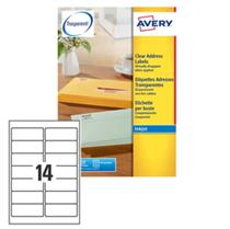 Poliestere adesivo J8563 trasparente 25fg A4 99,1X38,1 (14et/fg) Ink