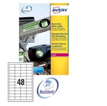 Poliestere adesivo L4778 bianco 20fg A4 45,7x21,2mm (48et/fg) laser
