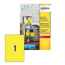 Poliestere adesivo L6111 giallo fluo 20fg A4 210x297mm (1et/fg) lase