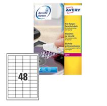 Poliestere adesivo L6113 bianco antim. 20fg A4 45,7x21,2mm (48et/fg)