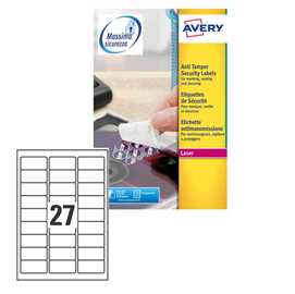 Poliestere adesivo L6114 bianco antim. 20fg A4 63,5x29,6mm (27et/fg)