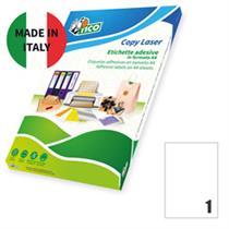 Etichetta adesiva LP4F giallo fluo 70fg A4 210x297mm (1et/fg) Tico