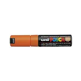 Marcatore UNI POSCA PC8K p.scalpello 8mm arancio UNI MITSUBISHI