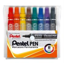 ASTUCCIO MARCATORE PENTEL PEN N50 8 COL.ASSORTITI P.TONDA