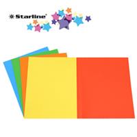 50 Cartelline semplici mix 5 colori 200gr Starline