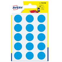 Blister 90 etichetta adesiva tonda PSA blu Ã˜19mm Avery