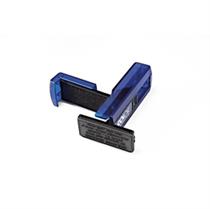 Timbro Pocket Stamp Plus 30 18x47mm 5righe autoinchiostrante blu COL