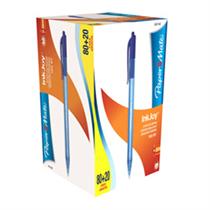 Penna a sfera a scatto Inkjoy 100RT- punta 1.0mm-blu -conf 80+20pz