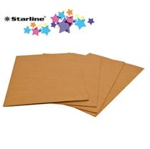 25 cartelline 3 lembi 24,5x34cm in kraft avana FSC Starline