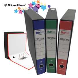 Registratore Starbox - dorso 5 cm - protocollo - colori assortiti -