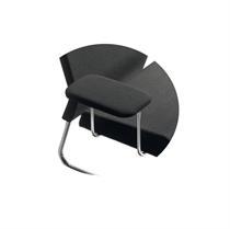 Braccioli rivestito - divano Slastic - colore nero