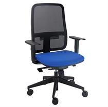 Seduta ergonomica Blaze con braccioli regolabili col. blu