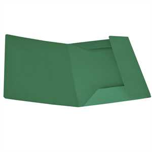 Cartelline 3 lembi - cartoncino Bristol 200 g - verde - Cartotecnica