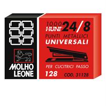 PUNTI 24/8 - METALLO - MOLHO LEONE - CONF. 1000 PEZZI