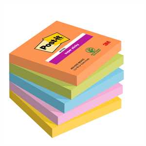BLOCCO 90 foglietti Post-it 76x76 - CONFEZIONE DA 5 PEZZI