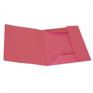 Cartelline 3 lembi - senza stampa - cartoncino 200 g - rosso