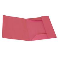 Cartelline 3 lembi - senza stampa - cartoncino 200 g - rosso