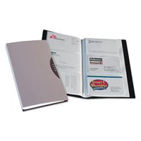 Portabiglietti da visita -120 tasche -11,4x19,2cm -Col. Silver