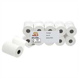Rotoli POS - 57mm x 18mt -diametro esterno 38mm-anima 12mm - 10pz