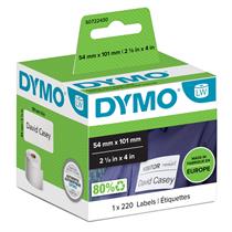 Rotolo 220 etichette DYMO- 54mm x 101mm - carta