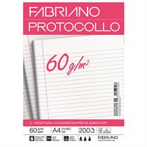 Foglio protocollo - A4 - 1 rigo c/margine - 60 gr - conf.200pz